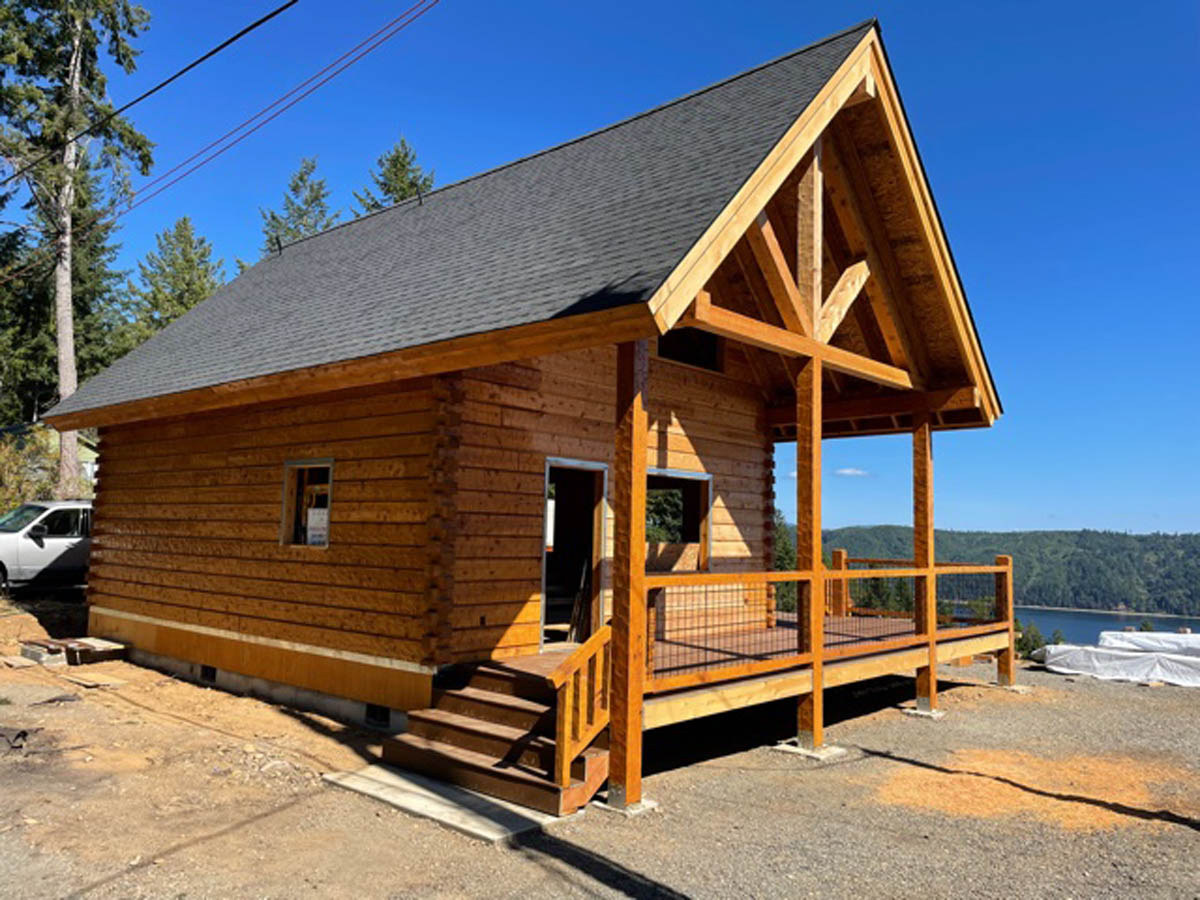 Hood Canal Washington Log Cabin - Gold Valley Log Homes